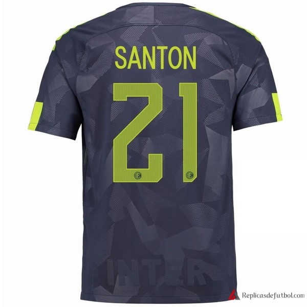 Camiseta Inter Tercera equipación Santon 2017-2018